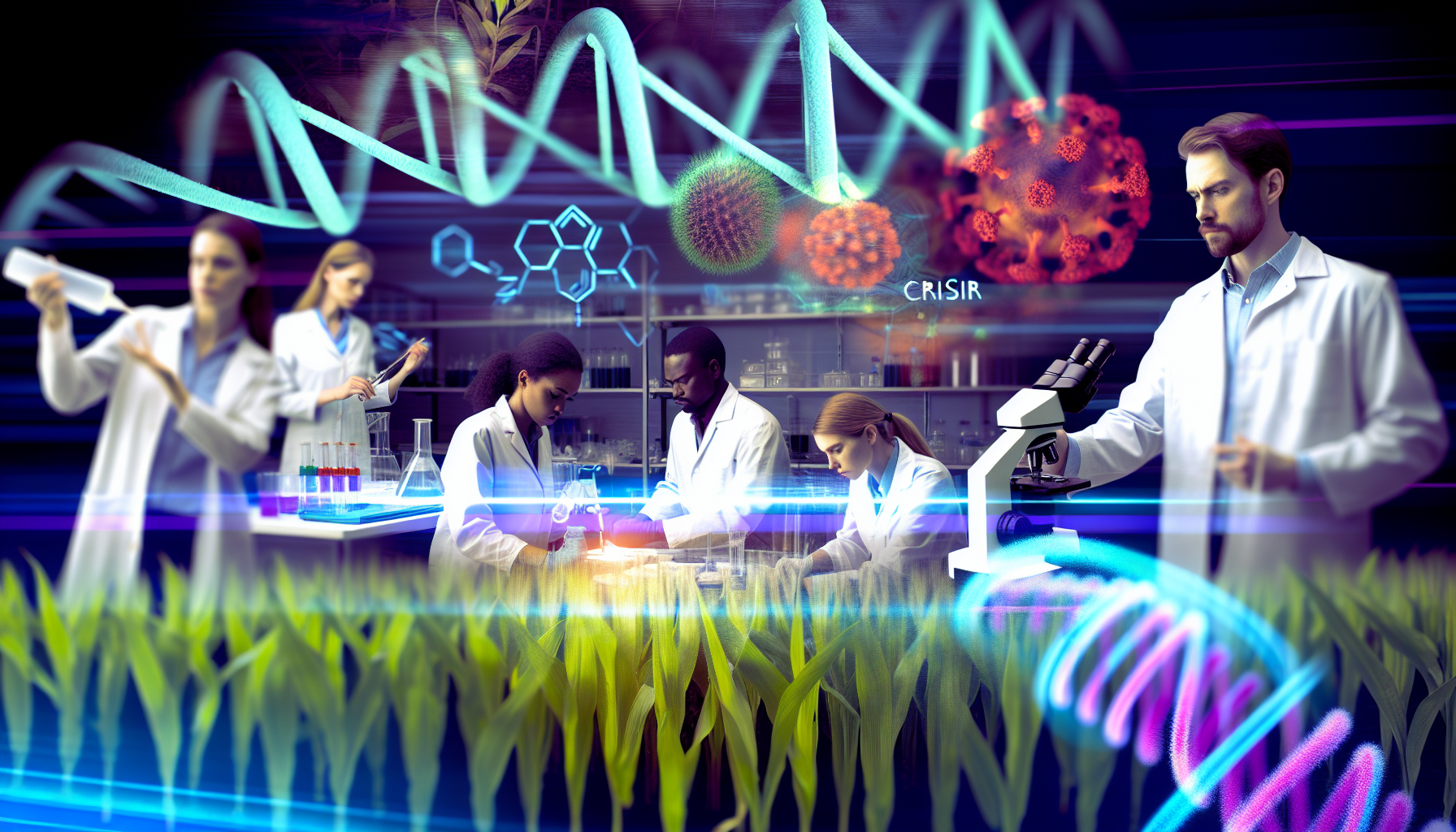 Scientists Use CRISPR Plant Virus Editing to Eliminate Deadly Crop Threats in Just 48 Hours