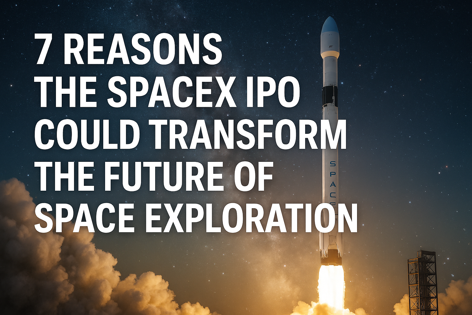 7 Reasons the SpaceX IPO Could Transform the Future of Space Exploration