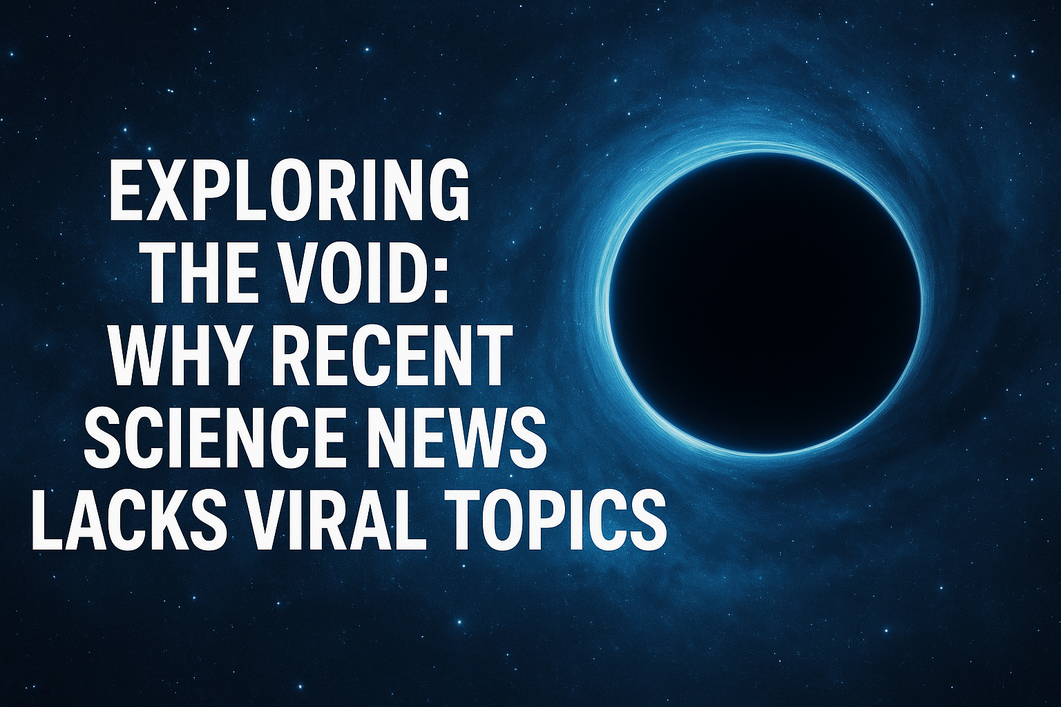 Exploring the Void: Why Recent Science News Lacks Viral Topics