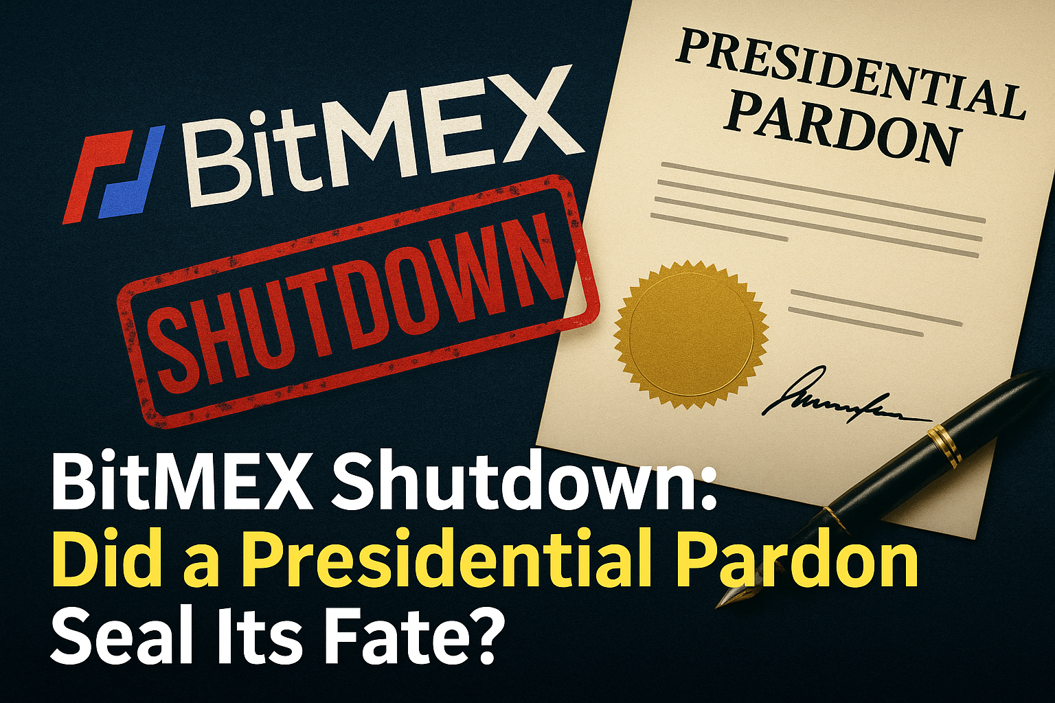 BitMEX Shutdown: Did a Presidential Pardon Seal Its Fate? - The Edvocate