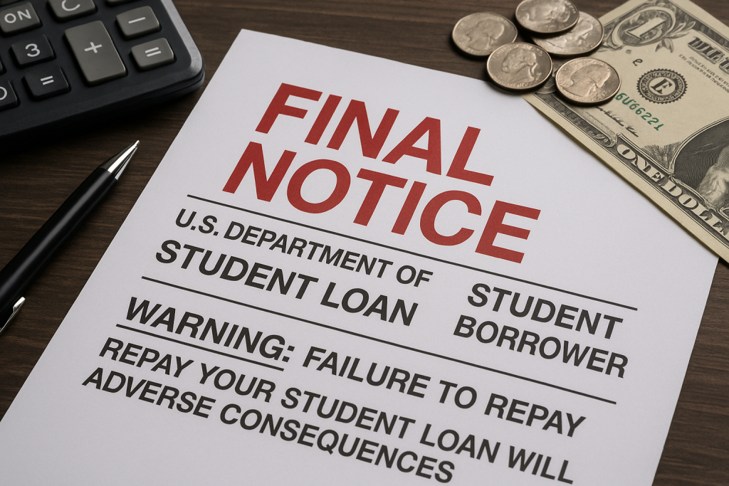 Education Department Sends Student Loan Borrowers ‘Final Notices’ With Ominous Warning